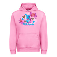 Fuchsia Pink back to school flowers fifth grade 3200x2400 Urban Hoodie - AdoDesignShop