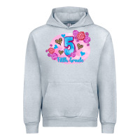 Heather Grey back to school flowers fifth grade 3200x2400 Urban Hoodie - AdoDesignShop