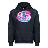 Navy back to school flowers fifth grade 3200x2400 Urban Hoodie - AdoDesignShop
