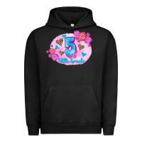 Pigment Black back to school flowers fifth grade 3200x2400 Urban Hoodie - AdoDesignShop