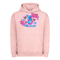 Pigment Salmon back to school flowers fifth grade 3200x2400 Urban Hoodie - AdoDesignShop