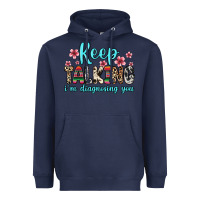 Navy keep talking i m diagnosing you Heavyweight Hoodie - Zillion Design Studio