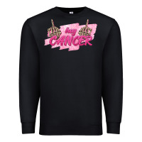 Black Hey Cancer Premium Sweatshirt - texasbilliewilder