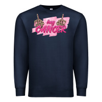 Navy Hey Cancer Premium Sweatshirt - texasbilliewilder