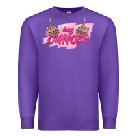 Purple Hey Cancer Premium Sweatshirt - texasbilliewilder
