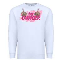 White Hey Cancer Premium Sweatshirt - texasbilliewilder