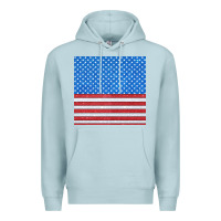 Blue Mist Glitter 4th Of July Seamless Pattern Premium Hoodie - BundleAndBundleShop