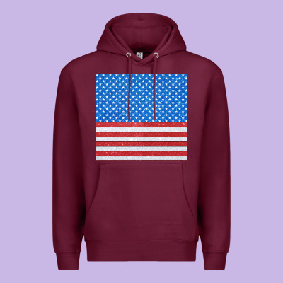 Glitter 4th Of July Seamless Pattern Premium Hoodie Designed By Bundleandbundleshop