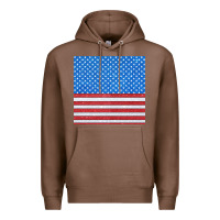 Chestnut Glitter 4th Of July Seamless Pattern Premium Hoodie - BundleAndBundleShop