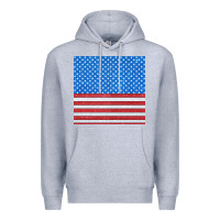 Heather Grey Glitter 4th Of July Seamless Pattern Premium Hoodie - BundleAndBundleShop