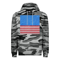 Slate Camo Glitter 4th Of July Seamless Pattern Premium Hoodie - BundleAndBundleShop