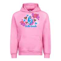 Fuchsia Pink back to school flowers sixth grade 3200x2400 Urban Hoodie - AdoDesignShop
