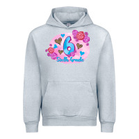 Heather Grey back to school flowers sixth grade 3200x2400 Urban Hoodie - AdoDesignShop