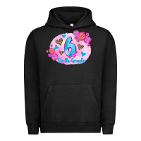 Pigment Black back to school flowers sixth grade 3200x2400 Urban Hoodie - AdoDesignShop