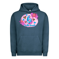Pigment Midnight Navy back to school flowers sixth grade 3200x2400 Urban Hoodie - AdoDesignShop