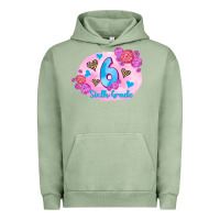 Pigment Oil Green back to school flowers sixth grade 3200x2400 Urban Hoodie - AdoDesignShop