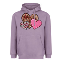 Lavender valentine's day hearts Heavyweight Hoodie - RanaPortraitStore