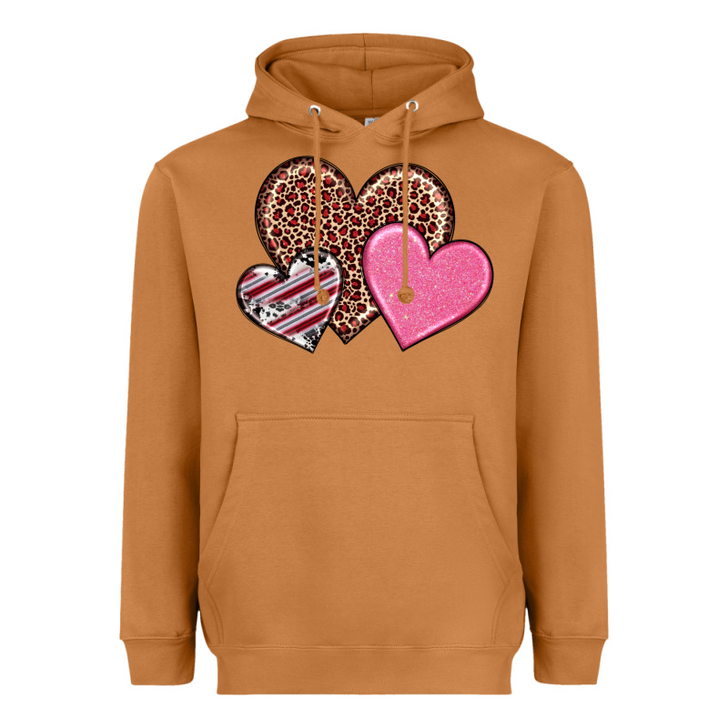 Valentine's Day Hearts Heavyweight Hoodie by RanaPortraitStore | Teevron