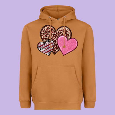 Heavyweight Hoodie valentine's day hearts