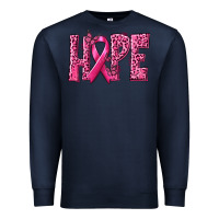 Navy Hope Breast Cancer Premium Sweatshirt - texasbilliewilder