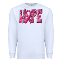 White Hope Breast Cancer Premium Sweatshirt - texasbilliewilder