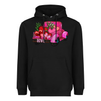 Black valentine's day heart cactus truck Heavyweight Hoodie - RanaPortraitStore