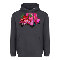 Smoke valentine's day heart cactus truck Heavyweight Hoodie - RanaPortraitStore