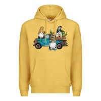 Antique Gold western gnomes truck sunflowers cactus gemstone leopard glitter serape Premium Hoodie - Artiststas