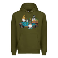 Army Green western gnomes truck sunflowers cactus gemstone leopard glitter serape Premium Hoodie - Artiststas