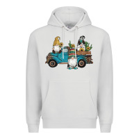 Dove Grey western gnomes truck sunflowers cactus gemstone leopard glitter serape Premium Hoodie - Artiststas