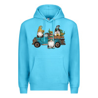 Ocean Blue western gnomes truck sunflowers cactus gemstone leopard glitter serape Premium Hoodie - Artiststas