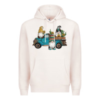 Pale Pink western gnomes truck sunflowers cactus gemstone leopard glitter serape Premium Hoodie - Artiststas