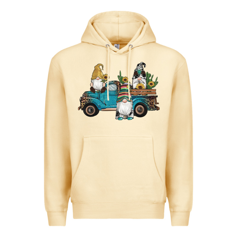 Western Gnomes Truck Sunflowers Cactus Gemstone Leopard Glitter Serape Premium Hoodie by Artiststas | Teevron