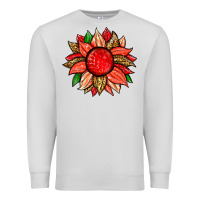 Dove Grey strawberry sunflower Premium Sweatshirt - Zillion Design Studio
