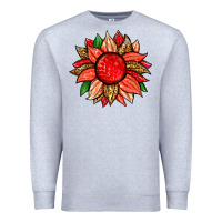 Heather Grey strawberry sunflower Premium Sweatshirt - Zillion Design Studio