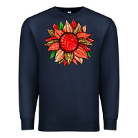 Navy strawberry sunflower Premium Sweatshirt - Zillion Design Studio