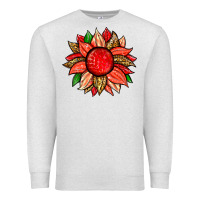 Oatmeal Heather strawberry sunflower Premium Sweatshirt - Zillion Design Studio