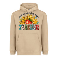 Mushroom teacher with sunflower Heavyweight Hoodie - texasbilliewilder