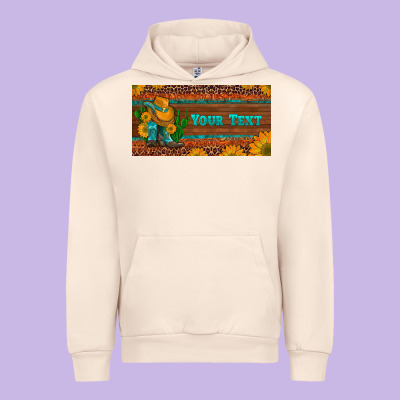 Preview Custom Cowboy Boots Sunflowers And Cactus License Plate Urban Hoodie Designed By Artiststas