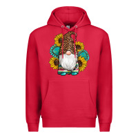 Cardinal western gnomes sunflowers gemstones leopard serape cowhide glitter Premium Hoodie - Artiststas