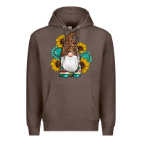 Coffee western gnomes sunflowers gemstones leopard serape cowhide glitter Premium Hoodie - Artiststas