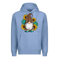 Colony Blue western gnomes sunflowers gemstones leopard serape cowhide glitter Premium Hoodie - Artiststas