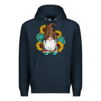 Navy western gnomes sunflowers gemstones leopard serape cowhide glitter Premium Hoodie - Artiststas