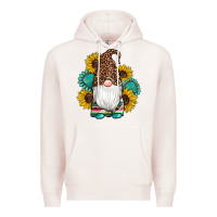 Pale Pink western gnomes sunflowers gemstones leopard serape cowhide glitter Premium Hoodie - Artiststas