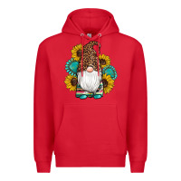 Western Gnomes Sunflowers Gemstones Leopard Serape Cowhide Glitter Premium Hoodie | Teevron