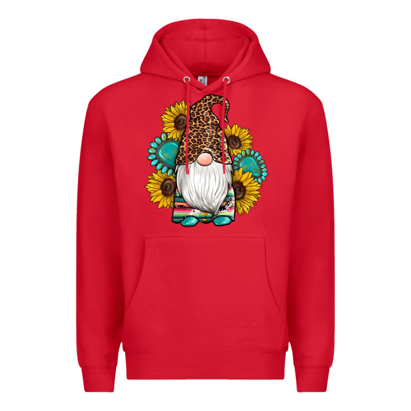 Western Gnomes Sunflowers Gemstones Leopard Serape Cowhide Glitter Premium Hoodie by Artiststas | Teevron