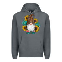 Rock western gnomes sunflowers gemstones leopard serape cowhide glitter Premium Hoodie - Artiststas