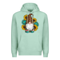 Seafoam western gnomes sunflowers gemstones leopard serape cowhide glitter Premium Hoodie - Artiststas