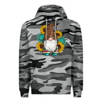 Slate Camo western gnomes sunflowers gemstones leopard serape cowhide glitter Premium Hoodie - Artiststas