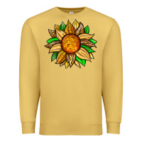 Antique Gold pineapple sunflower Premium Sweatshirt - Zillion Design Studio